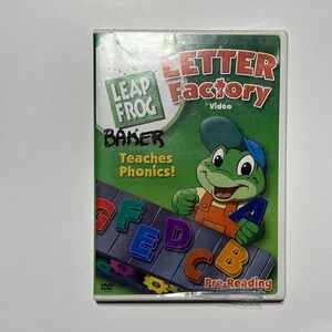 Leap Frog Letter Factory Teaches Phonics Pre-Reading DVD Preschool Ages 2-5
